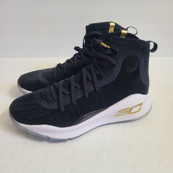 NEW Under Armour Curry 4 More Dimes Basketball Shoes 1298306-001 Size 10 Black - Picture 1 of 7